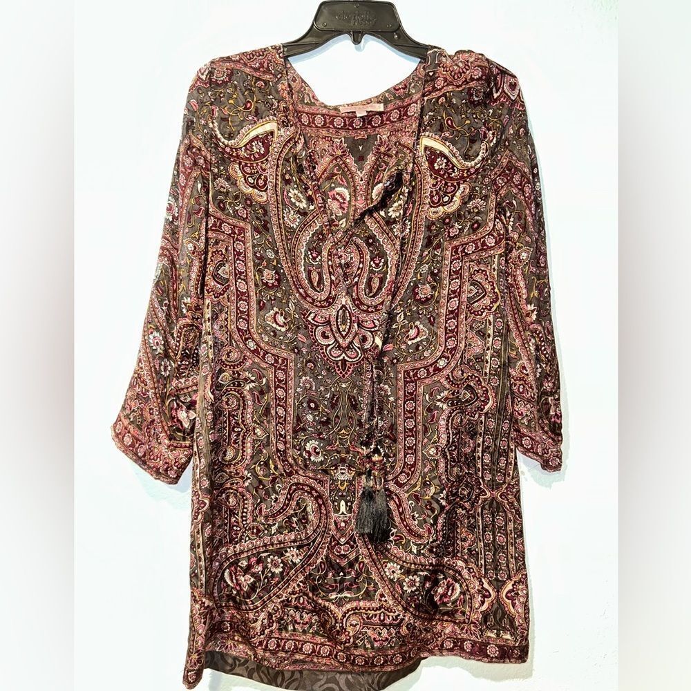 NWOT Calypso St. Barth Paisley 100% Silk Dress Small
